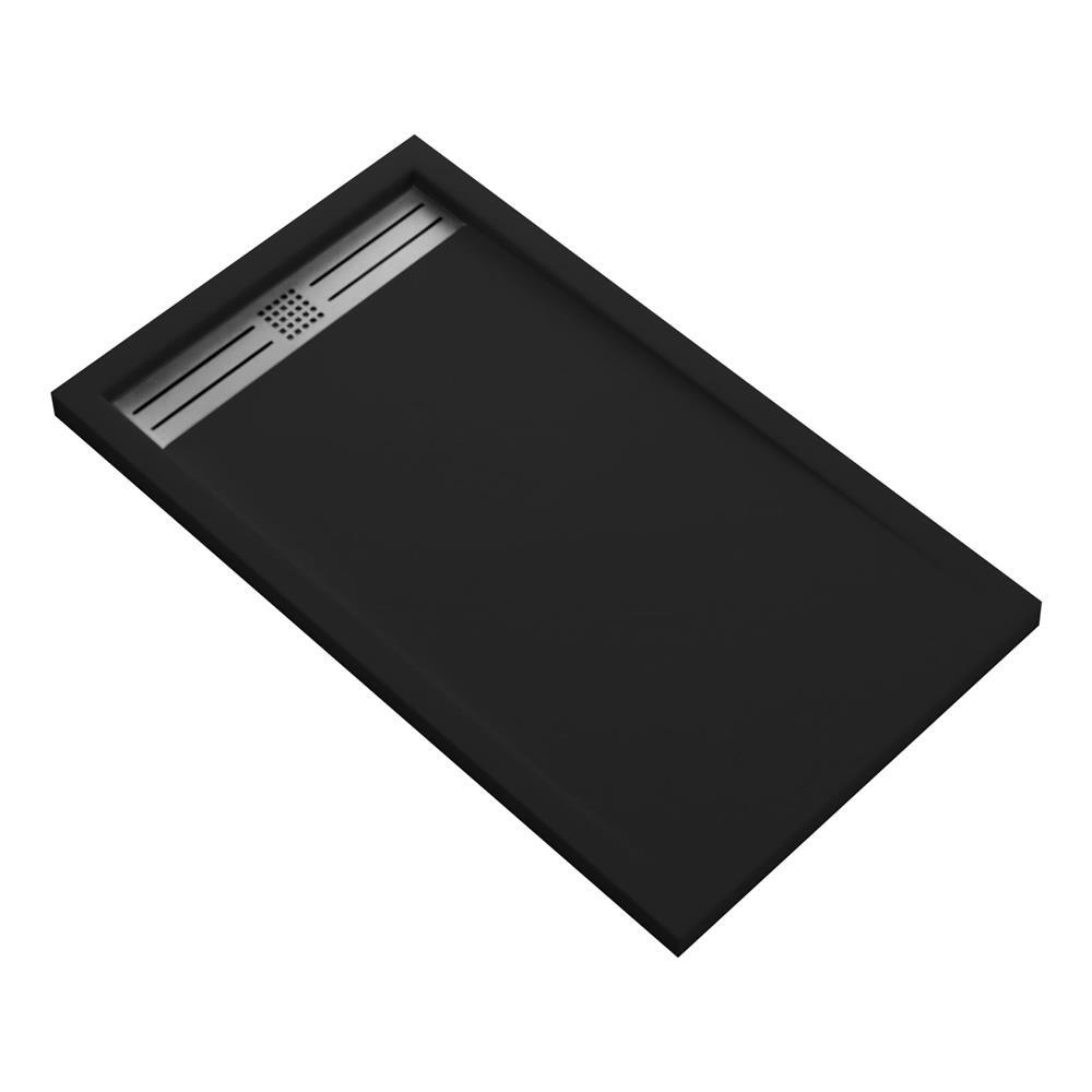 03/22 Creavit Veroni Elite flat douchebak composiet 140x90x3cm zwart